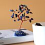 Gemstone Tree - Sodalite On Blue Agate Base (35 Stones)