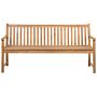 Garden Bench Light Acacia Wood 180 Cm Slatted Design Outdoor Patio