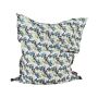 Large Bean Bag Multicolour Floral Leaf Pattern Lounger Zip Giant Beanbag