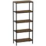 Brooklyn 5 Tier Bookcase, Dark Wood