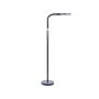 Floor Led Lamp Black Synthetic Material 148 Cm Height Slider Dimming Modern Lighting