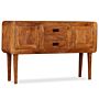 Vidaxl Sideboard Solid Wood With Honey Finish 120x30x75 Cm