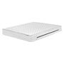 Pocket Spring Mattress Firm White 140 X 200 Cm Polyester With Cooling Memory Foam With Zip