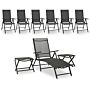 Vidaxl 9 Piece Garden Lounge Set Black And Anthracite