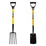 Jcb Solid Forged Lightweight Border Fork And Border Spade Set | Jcbbdrset01