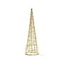 Outdoor Led Hanging Decoration Silver Metal Christmas Tree Seasonal Home Wall Décor With Lights