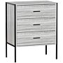 Brooklyn 3 Drawer Chest, Grey