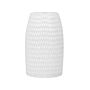 Decorative Table Vase White Stoneware 25 Cm