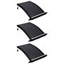 Vidaxl Curved Pool Solar Heating Panels 3 Pcs 110x65 Cm