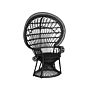 Peacock Chair Black Rattan 150 X 68 Cm Wicker Seat Pillow High Back