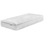 Pocket Spring Mattress White Bamboo Fabric Eu Single Size 5 Zone Medium Firm Removable Cover