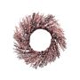 Door Wreath Pink Handmade Decorative Artificial Flower Round 50 Cm Table