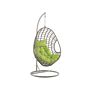 Rattan Hanging Chair Taupe Swing Egg Shape Wicker