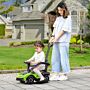 Aiyaplay 2 In 1 Baby Push Along Car Ride On Cars Sliding Car Essenza Scv12 Licensed For Toddler W/ Horn Engine Sound, Green