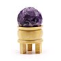 Gemstone Faceted Healing Ball & Stand - Amethyst