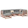 Vidaxl 6 Piece Garden Sofa Set Solid Wood Douglas Fir