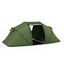 Outsunny 4-6 Man Camping Tent W/ Two Bedroom, Hiking Sun Shelter, Uv Protection Tunnel Tent, Dark Green