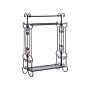 Towel Stand Black Iron 3 Rails 60 X 90 Cm Freestanding Bathroom Accessories Vintage Decor