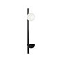 Wall Lamp Black White Glass Iron 55 Cm Globe Shade Light Lighting With Plant Pot Planter