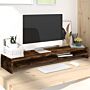 Vidaxl Monitor Stand Smoked Oak 100x24x13 Cm Engineered Wood