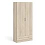 Space Wardrobe With 2 Doors + 1 Drawer In Oak 1750