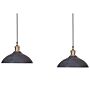 Pendant Lamp Black Natural Wooden Shade Ceiling Light Boho Style Home Accessories Handmade