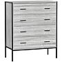 Brooklyn 4 Drawer Chest, Grey