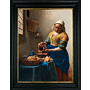 The Milkmaid By Johannes Vermeer - Framed Art