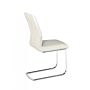 Honora Pu Chairs Chrome & White (2s)