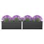 Vidaxl Garden Raised Bed 200x100x54 Cm Wpc Grey