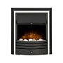 Adam Cambridge Pebble Electric Fire In Black & Chrome