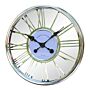 Large Silver Wall Clock 45cm