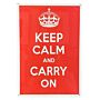 Metal Humour Wall Sign - Keep Calm And Carry On