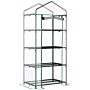 Outsunny 4 Tiers Mini Portable Greenhouse Plant Grow Shed Metal Frame Transparent Clear Cover 160h X 70l X 50wcm