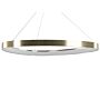 Pendant Lamp Gold Metal Integrated Led Light Novelty Round Shape Hanging Modern Glamour Lighting Beliani