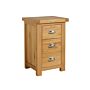 Woburn Large 3 Drawer Bedside Oak