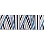 Runner Rug Multicolour Polyester 80 X 240 Cm Geometric Striped Pattern Anti-slip Bottom