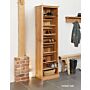 Mobel Oak Tall Shoe Cupboard