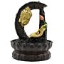 Tabletop Water Feature - 30cm - Golden Buddha & Lotus