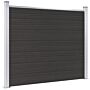 Vidaxl Fence Panel Wpc 180x146 Cm Black