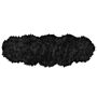 Faux Sheepskin Black Acrylic 180 X 60 Cm Glam Fur Fluffy