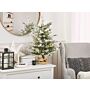 Artificial Christmas Tree White Synthetic 90 Cm Wired Branches Winter Holiday Decor