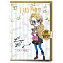 Harry Potter Luna Lovegood Greetings Card With Badge