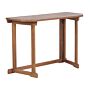 Balcony Table Acacia Wood 110 X 47 Cm Folding Adjustable Small Patio Weather Resistant