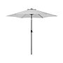 Garden Parasol Light Grey Aluminium Frame 230 X 270 X 270 Cm Adjustable