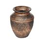 Decorative Vase Copper Terracotta Distressed Effect Painted Vintage Look Jug Shape