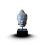 Stillness Buddha Head On Stand - Blue Copper