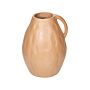 Decorative Vase Beige Terracotta 40 Cm Handmade