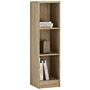 4 You Medium Narrow Bookcase In Sonama Oak