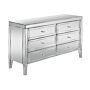 Valencia 6 Drawer Chest Mirrored